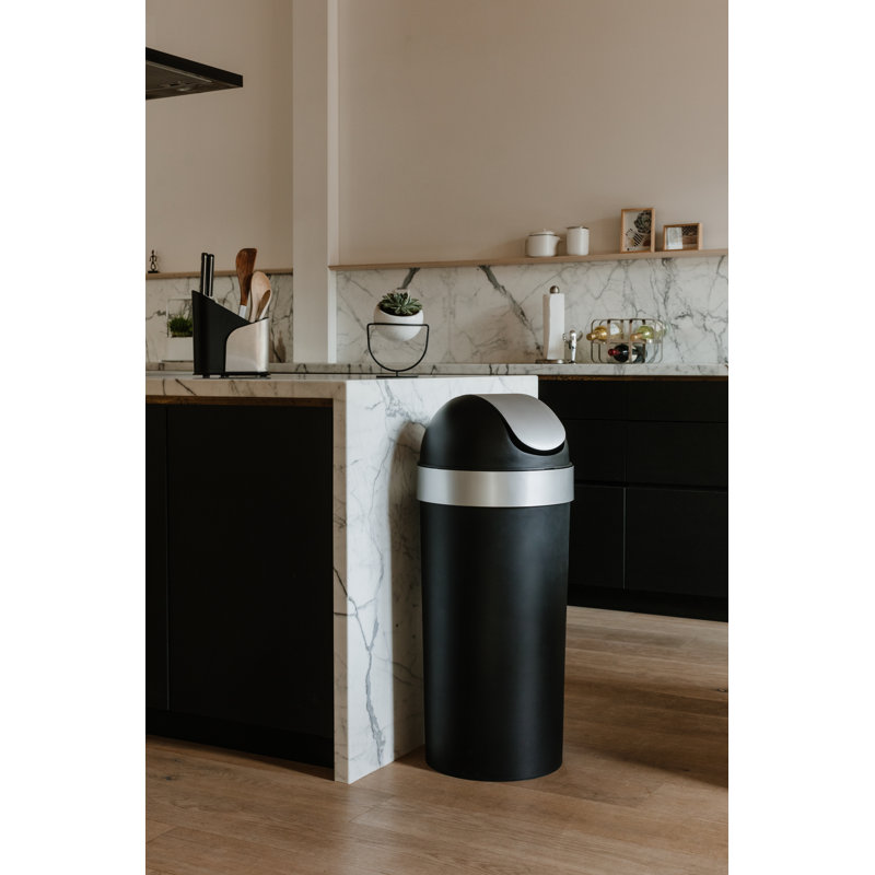 Umbra Venti Plastic 16 Gallon Swing Top Trash Can & Reviews Wayfair